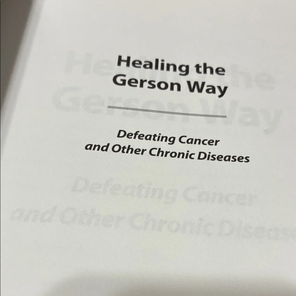 Gerson Health media natural gerson